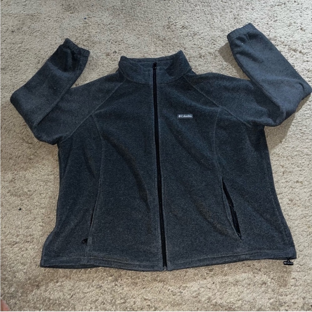 Columbia Charcoal Fleece Jacket - image 1